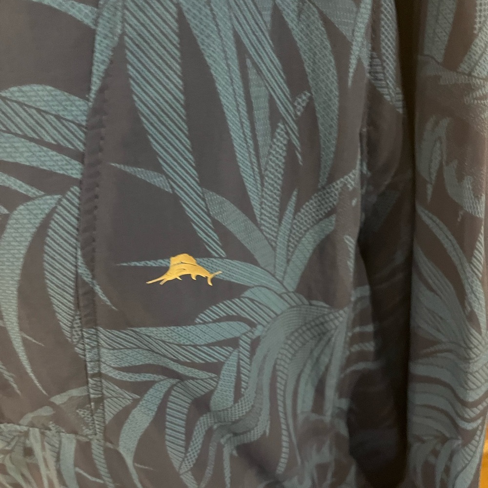 Tommy Bahama Navy Leaf Print Jacket - Picture 6 of 10